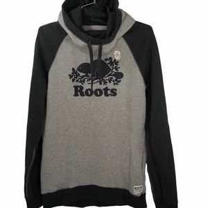 NWT Roots Trinity Funnel Sweatshirt Hoodie Grey S